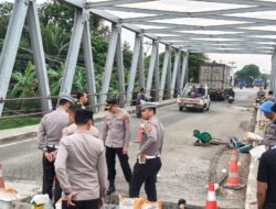 Kapolres Indramayu Tinjau Kesiapan Jalur Pantura di Jembatan Sewo Jelang Arus Mudik 2026