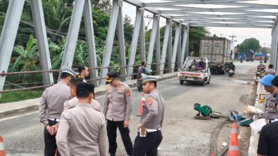 Kapolres Indramayu Tinjau Kesiapan Jalur Pantura di Jembatan Sewo Jelang Arus Mudik 2026