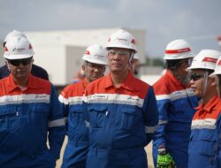 Tinjau Rig PDSI#54.2 di Rokan, Direksi Pertamina Drilling Perkuat Budaya Safety
