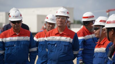 Tinjau Rig PDSI#54.2 di Rokan, Direksi Pertamina Drilling Perkuat Budaya Safety