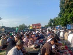 Ribuan Jemaah Muhammadiyah Indramayu Salat Idulfitri 1447 H di Halaman Parkir Stadion Tridaya