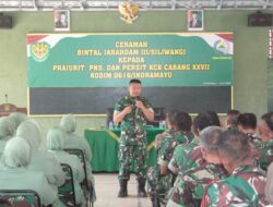 Kodim 0616/Indramayu Gelar Pembinaan Mental, Perkuat Integritas dan Karakter Prajurit