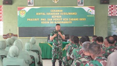 Kodim 0616/Indramayu Gelar Pembinaan Mental, Perkuat Integritas dan Karakter Prajurit