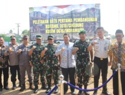 Wujudkan Asta Cita Presiden, Forkopimda Indramayu Letakkan Batu Pertama pembangunan Koramil Cikedung